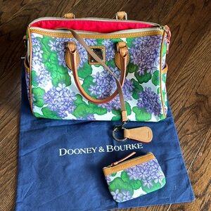 Dooney & Bourke Floral women’s handbag satchel - Green and Purple